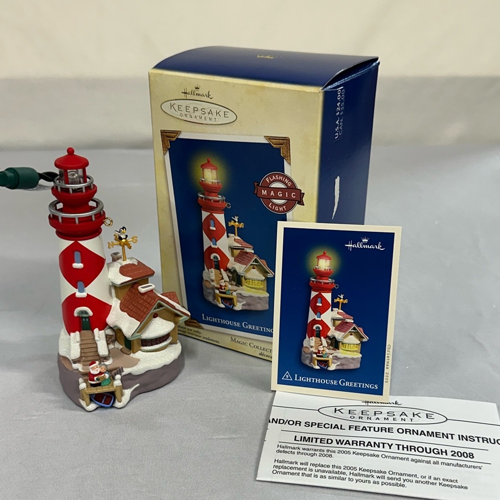 Hallmark Keepsake “Lighthouse Greetings, 2005” Ornament